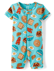 Baby And Toddler Breakfast Snug Fit Cotton One Piece Pajamas