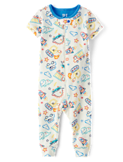 Pyjama une pièce ajusté en coton pour bébé et tout-petit garçon