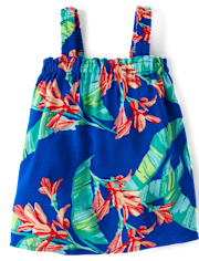 Baby Girls Matching Family Tropical Ruffle Swing Dress