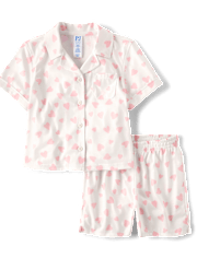 Girls Heart Pajamas