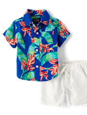 Baby Boys Matching Family Tropical 2-Piece Outfit Set