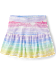 Girls Print Tiered Skort
