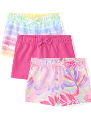 Lot de 3 shorts tropicaux pour filles