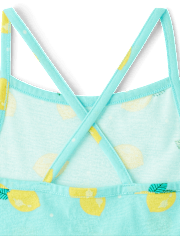 Robe à volants imprimée pour fille