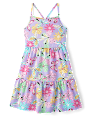 Robe à volants papillon pour fille