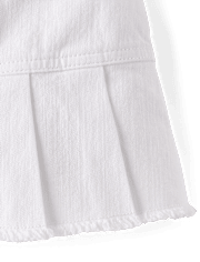 Girls Pleated Twill Skort