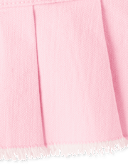 Girls Pleated Twill Skort