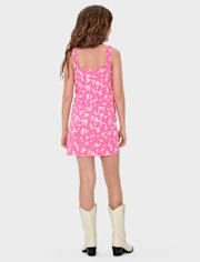 Girls Floral Corset Dress