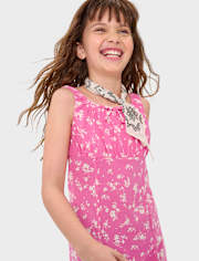 Girls Floral Corset Dress