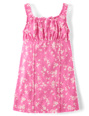 Girls Floral Corset Dress