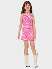 Girls Floral Corset Dress
