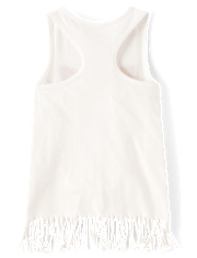 Girls Graphic Fringe Tank Top
