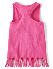 Girls Graphic Fringe Tank Top