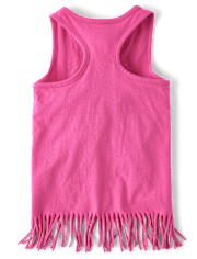 Girls Summer Vibes Fringe Tank Top 4-Pack