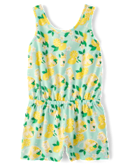 Girls Lemonade Romper