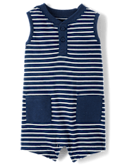 Baby Boys Striped Romper