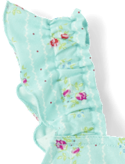 Girls Floral Tiered Tank Top