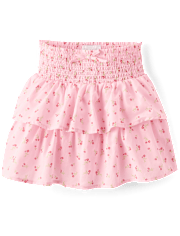 Jupe à volants froncés pour filles