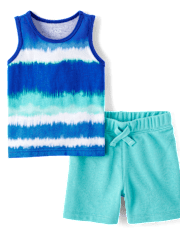 Baby And Toddler Boys Ombre 2-Piece Outfit Set