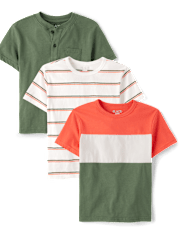 Boys Colorblock Top 3-Pack