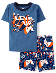 Pyjama en coton ajusté Glow Gamer pour garçon