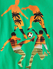 Boys Soccer Beach Graphic Tee
