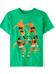 Boys Soccer Beach Graphic Tee