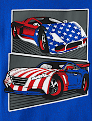 T-shirt graphique voiture de course pour garçon