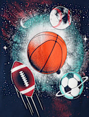 T-shirt graphique Sports Space pour garçons