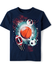 T-shirt graphique Sports Space pour garçons