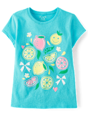 Girls Lemon Graphic Tee