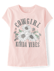 T-shirt graphique à l'ambiance cow-girl pour filles