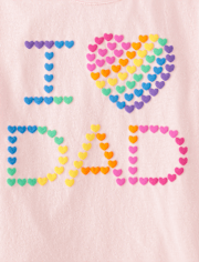 Girls Love Dad Graphic Tee