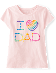 Girls Love Dad Graphic Tee