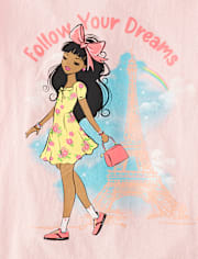 Girls Follow Your Dreams Graphic Tee