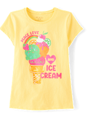 Girls Ice Cream Graphic Tee