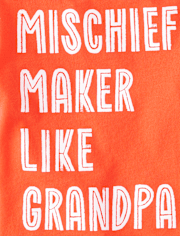 T-shirt graphique Mischief Maker pour bébé et tout-petit garçon
