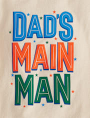 Baby And Toddler Boys Dad's Main Man Graphic Tee