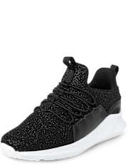Girls Glitter Running Sneakers
