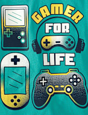 Lot de 3 t-shirts graphiques Gamer pour garçon