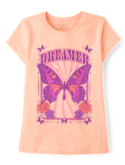 Girls Butterfly Dreamer Graphic Tee