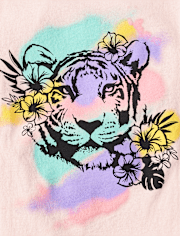 Girls Tiger Graphic Tee