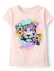 Girls Tiger Graphic Tee