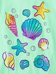 Girls Seashell Graphic Tee
