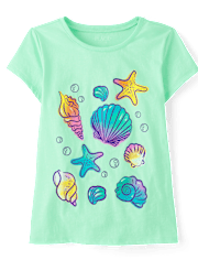 Girls Seashell Graphic Tee