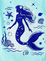 Girls Mermaid Graphic Tee