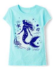 Girls Mermaid Graphic Tee
