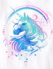 Girls Unicorn Graphic Tee