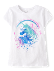 Girls Unicorn Graphic Tee