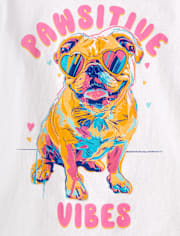 T-shirt graphique chien pour fille
